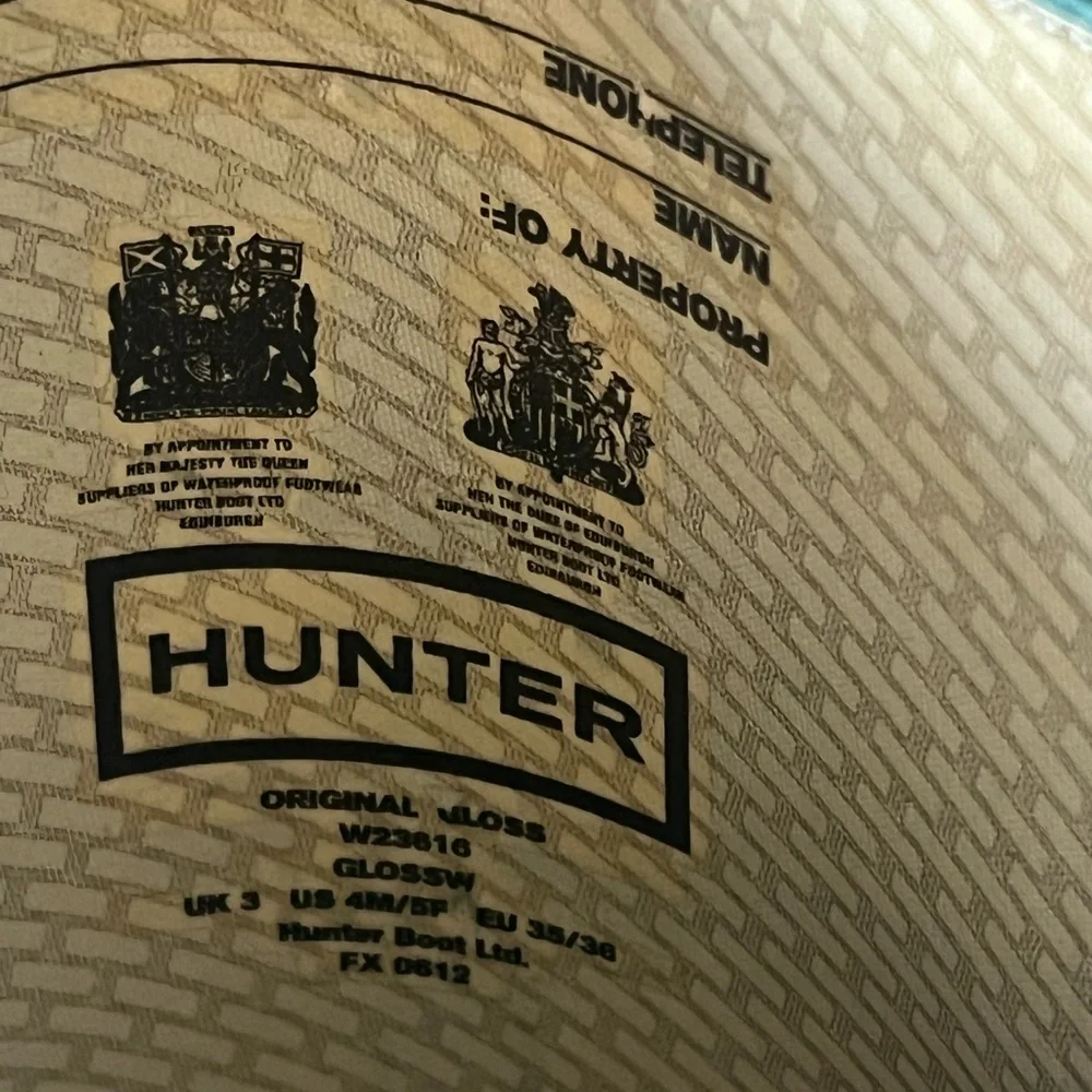 Hunter Original Tall Gloss Laguna Green Rain Boots - Picture 13 of 13